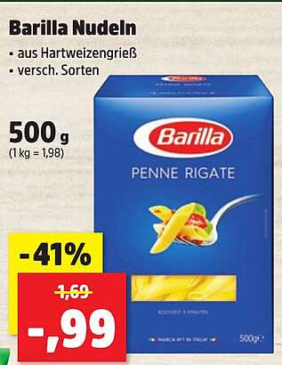 Barilla Nudeln 500 g - Penne Rigate