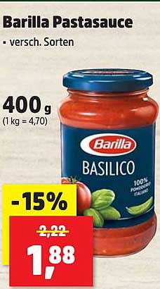 Barilla Pastasauce - Basilico 400 g