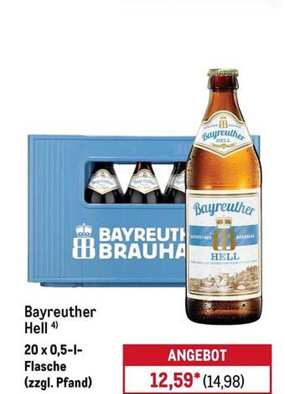 Bayreuther Hell - 20 x 0,5-l-Flasche (zzgl. Pfand)