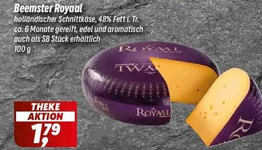 Beemster Royaal - holländischer Schnittkäse, 48% Fett i. Tr.