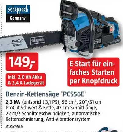 Benzin-Kettensäge 'PCS56E'