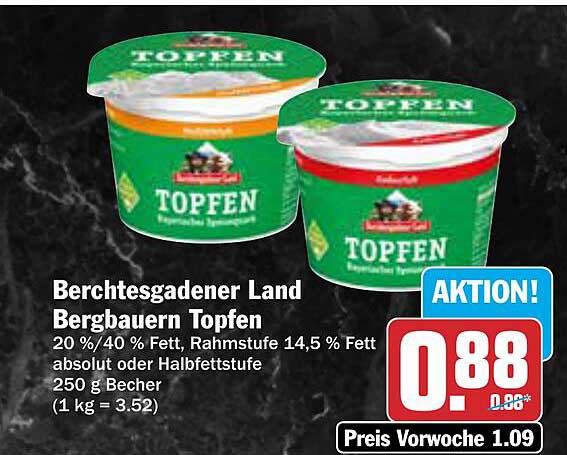 Berchtesgadener Land Bergbauern Topfen 250 g