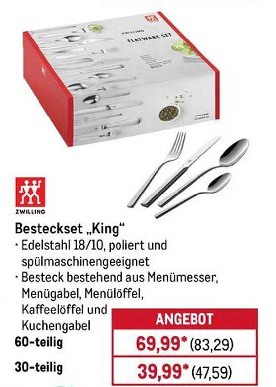 Besteckset „King“ 60-teilig