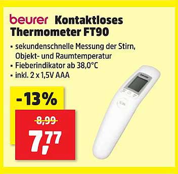 beurer Kontaktloses Thermometer FT90