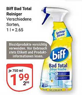 Biff Bad Total Reiniger 750 ml – Frische für Ihr Bad