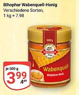 Bihophar Wabenquell-Honig - Verschiedene Sorten