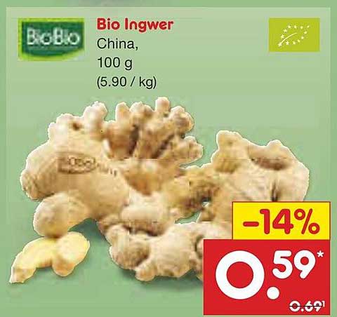 Bio Ingwer, 100 g, China