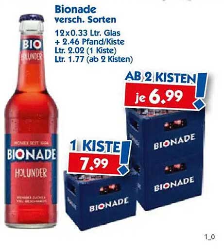Bionade Holunder 12x0.33 L.