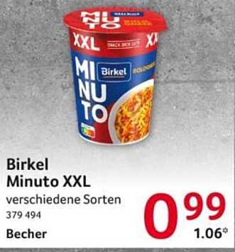 Birkel Minuto XXL verschiedene Sorten