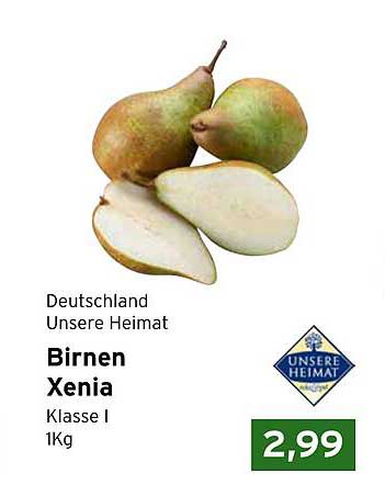 Birnen Xenia Klasse I 1Kg