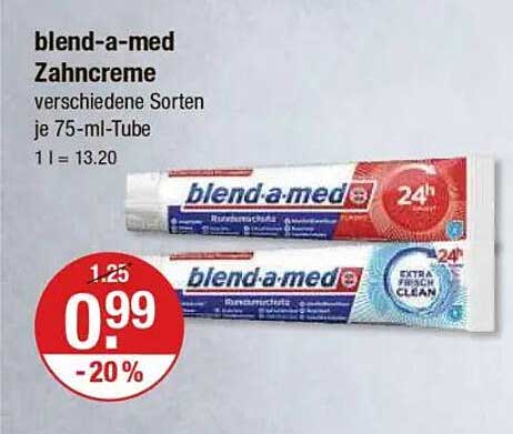blend-a-med Zahncreme verschiedene Sorten je 75-ml-Tube