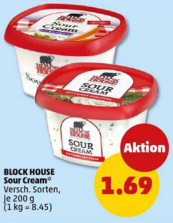 BLOCK HOUSE Sour Cream - Verschiedene Sorten, je 200 g