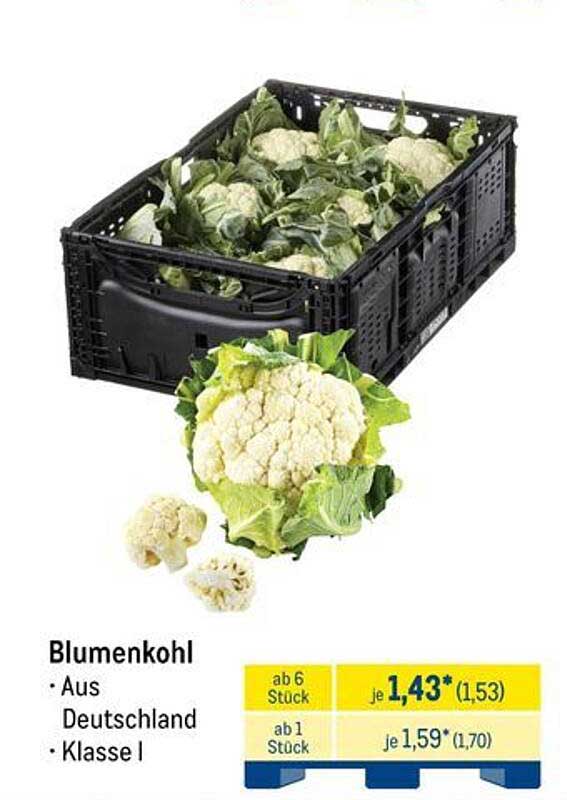 Blumenkohl - Aus Deutschland, Klasse I