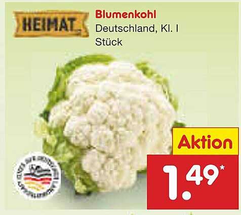 Blumenkohl Deutschland, Kl. I Stück