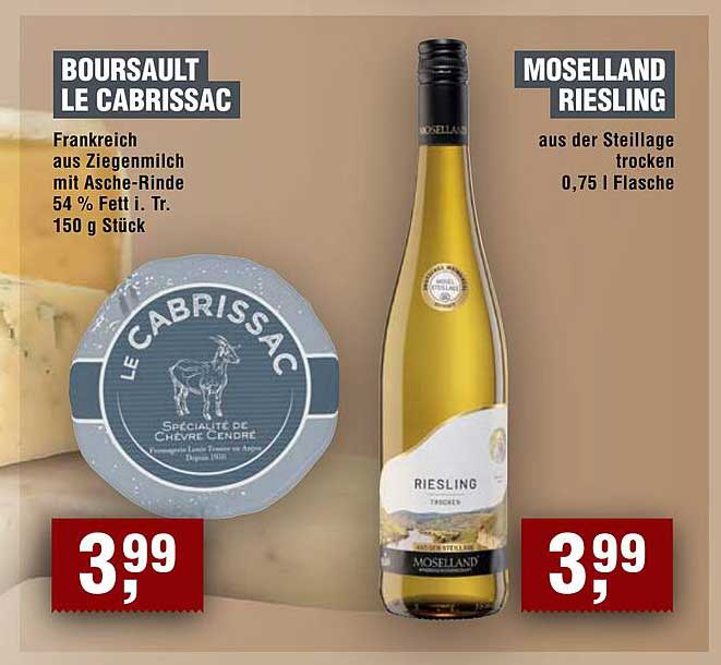 Boursault Le CabriSSAC und Moselland Riesling