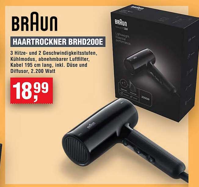 BRAUN Haartrockner BRHD200E