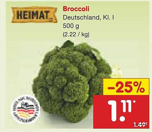 Broccoli Heimat, Deutschland, Kl. I - 500 g