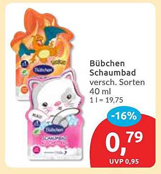 Bübchen Schaumbad verschiedene Sorten 40 ml