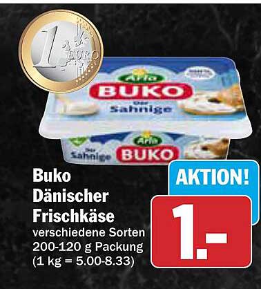 Buko Dänischer Frischkäse - Verschiedene Sorten