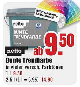 Bunte Trendfarbe in vielen verschiedenen Farbtönen