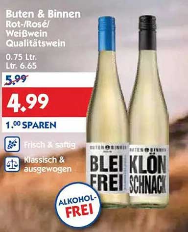 Buten & Binnen Rot-/Rosé/Weißwein Qualitätswein