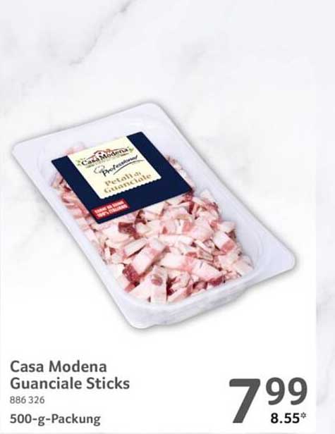 Casa Modena Guanciale Sticks 500-g-Packung