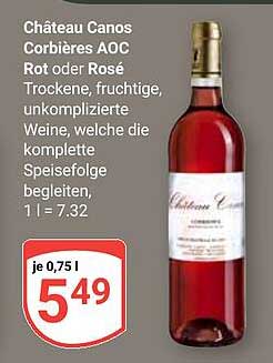 Château Canos Corbières AOC Rot oder Rosé