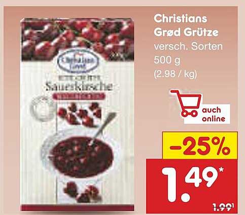 Christians Grød Grütze, verschiedene Sorten 500 g