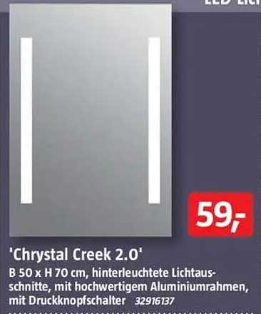 'Chrystal Creek 2.0' LED Lichtspiegel