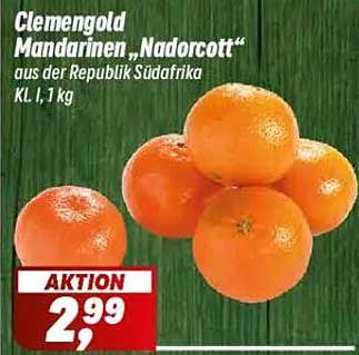 Clemengold Mandarinen „Nadorcott“ aus der Republik Südafrika 1 kg