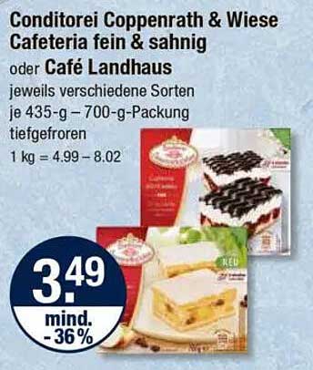 Conditorei Coppenrath & Wiese Cafeteria fein & sahnig oder Café Landhaus