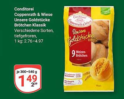 Conditorei Coppenrath & Wiese Unsere Goldstücke Brötchen Klassik