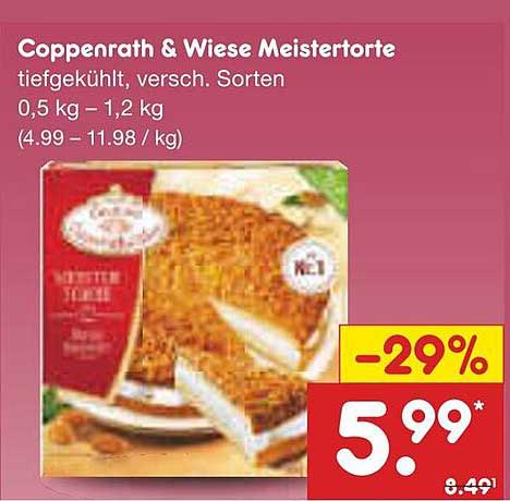Coppenrath & Wiese Meistertorte - tiefgekühlt, verschiedene Sorten