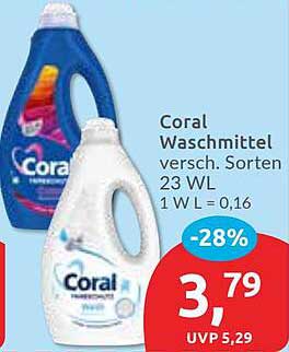 Coral Waschmittel versch. Sorten 23 WL