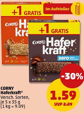 CORNY Haferkraft - Verschiedene Sorten, je 5 x 35 g