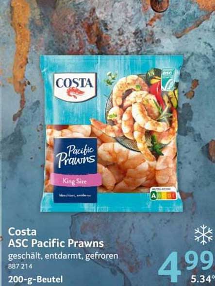 Costa ASC Pacific Prawns 200-g-Beutel