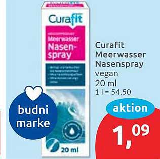Curafit Meerwasser Nasenspray 20 ml