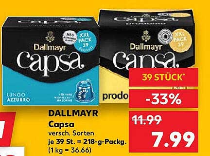 Dallmayr Capsa Kaffeekapseln - Verschiedene Sorten