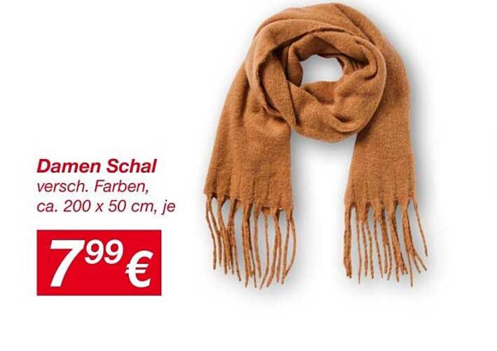 Damen Schal versch. Farben, ca. 200 x 50 cm, je