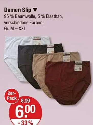 Damen Slip - 2er Pack
