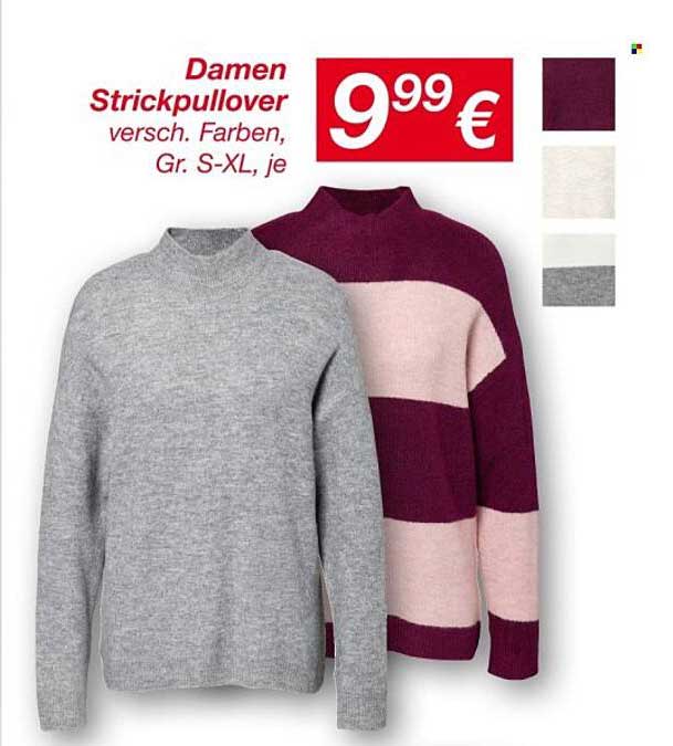 Damen Strickpullover verschiedene Farben, Gr. S-XL, je 9,99 €