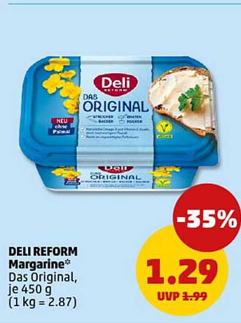 DELI REFORM Margarine* Das Original, je 450 g