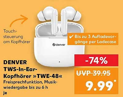 DENVER TWS-In-Ear-Kopfhörer »TWE-48«