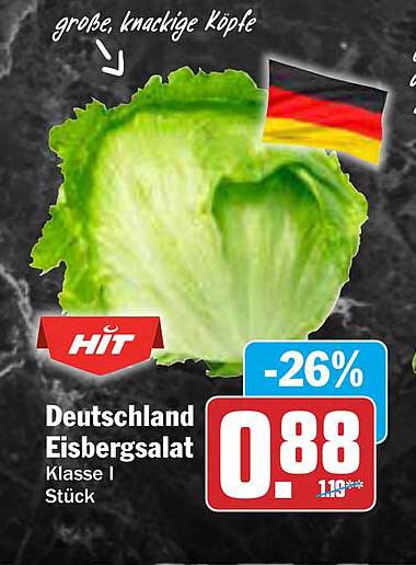 Deutschland Eisbergsalat Klasse I Stück