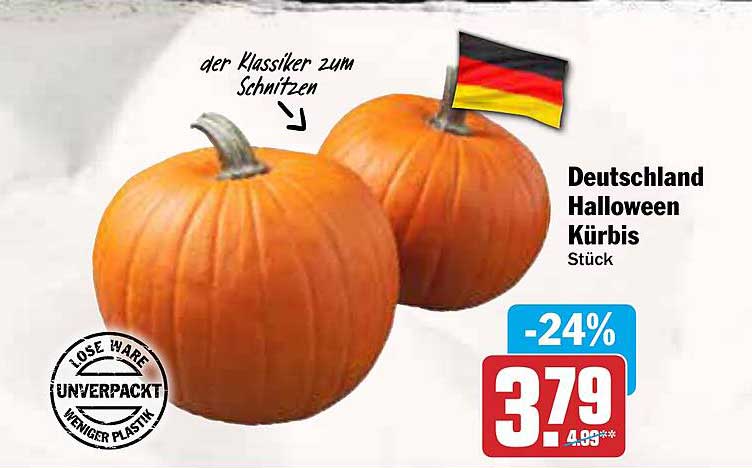 Deutschland Halloween Kürbis