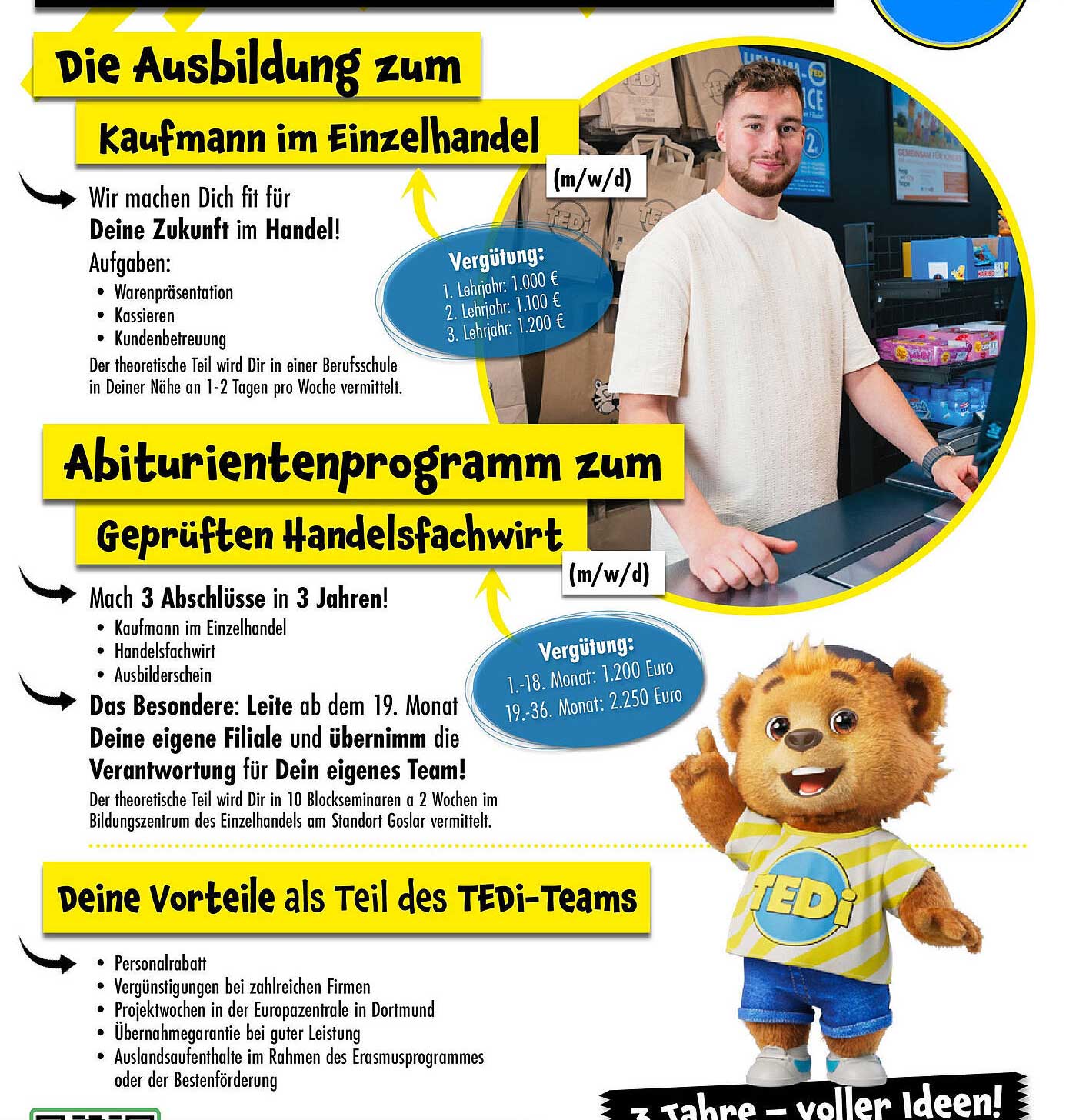 Die Ausbildung zum Kaufmann im Einzelhandel (m/w/d)