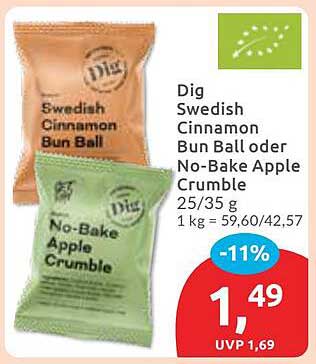 Dig Swedish Cinnamon Bun Ball oder No-Bake Apple Crumble