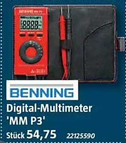Digital-Multimeter 'MM P3' von BENNING