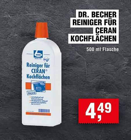 DR. BECHER REINIGER FÜR CERAN KOCHFLÄCHEN 500 ml Flasche