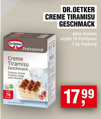 Dr. Oetker Creme Tiramisu Geschmack